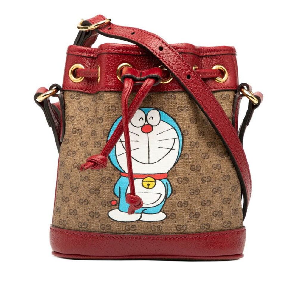 Gucci Doraemon Micro GG Supreme PVC Bucket Bag